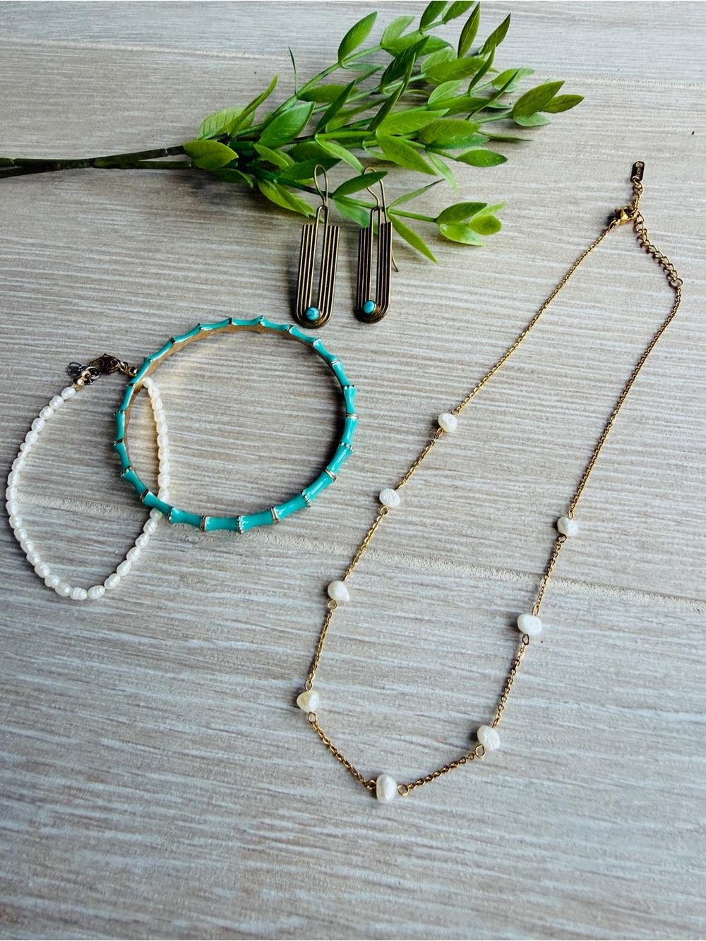 Gold-Tone Ocean Inspired Jewelry Bundle